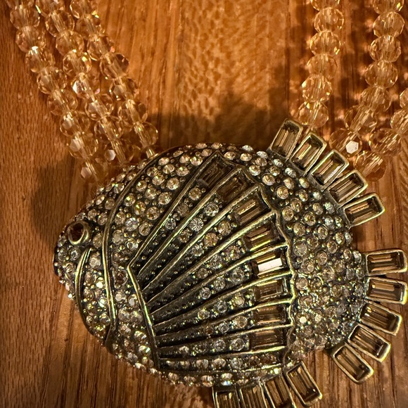 Heidi Daus Gold Crystal Fish Necklace - Picture 2 of 5